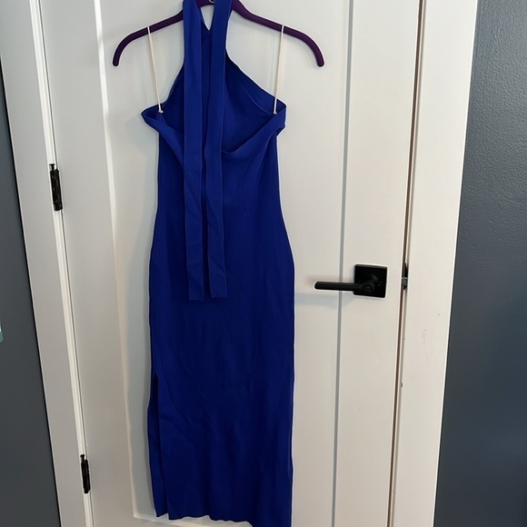 Wilfred/Aritzia Ribbed Halter Dress With Side Slit - Picture 6 of 8
